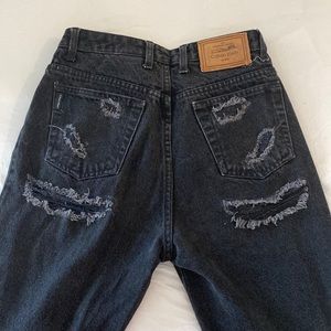 Vintage Calvin Klien butt rip jeans